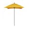 California Umbrella 6' Black Aluminum Market Patio Umbrella, Sunbrella Sunflower Yellow 194061334126 - alternate 1